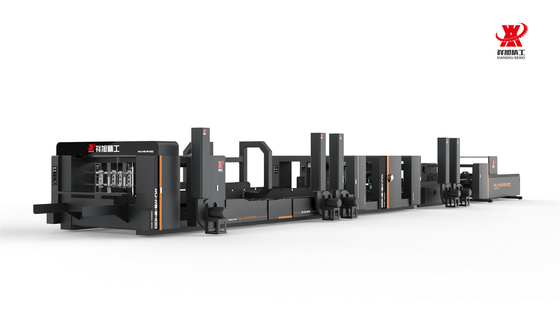 واحد اتوماتیک پوشه گلو Stitcher 1200 / Min کنترل شده توسط PLC سیاه 75kw